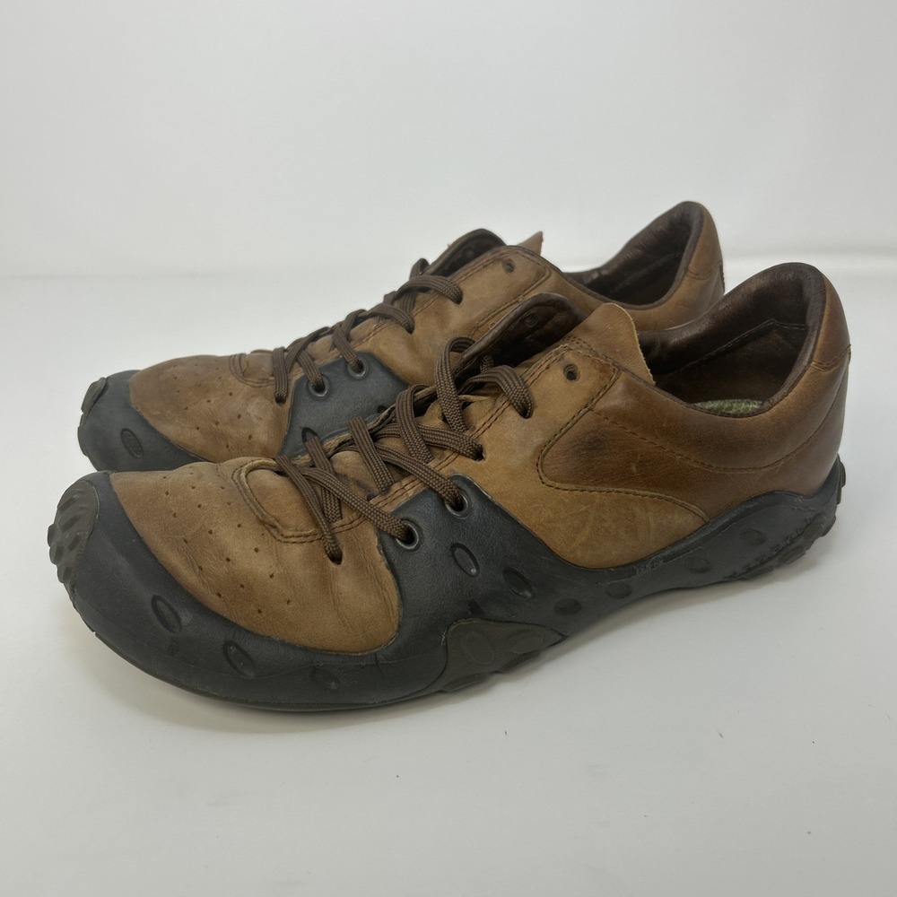 Merrell Shockwave Mahogany Casual Shoe Men's Size 7 Brown Leather‎ Cushioned